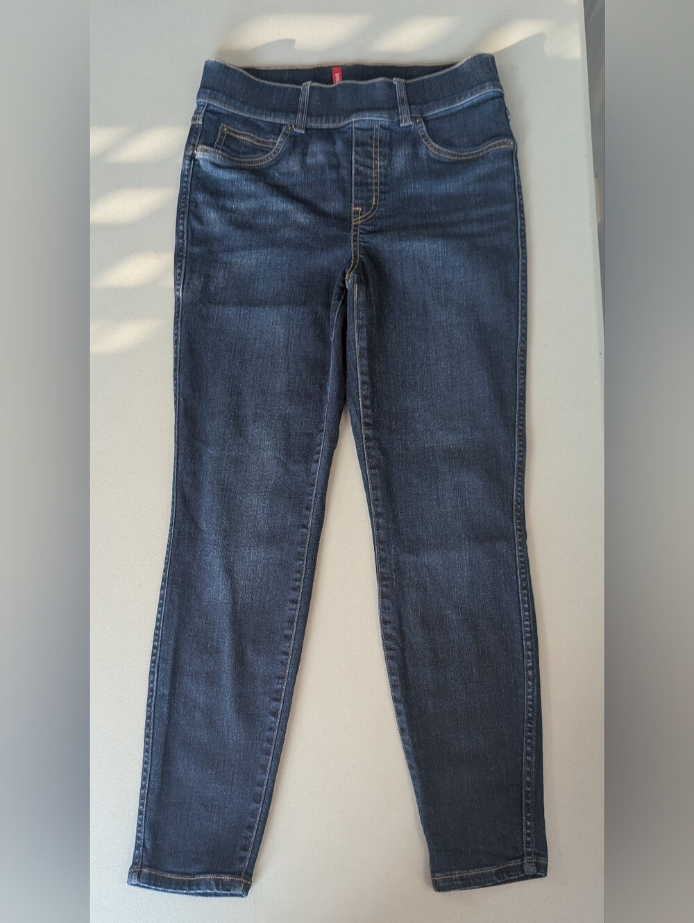 Spanx jeans, dark wash, size small